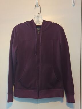 Hylete Plum Full-Zip Hooded Sweatshirt
